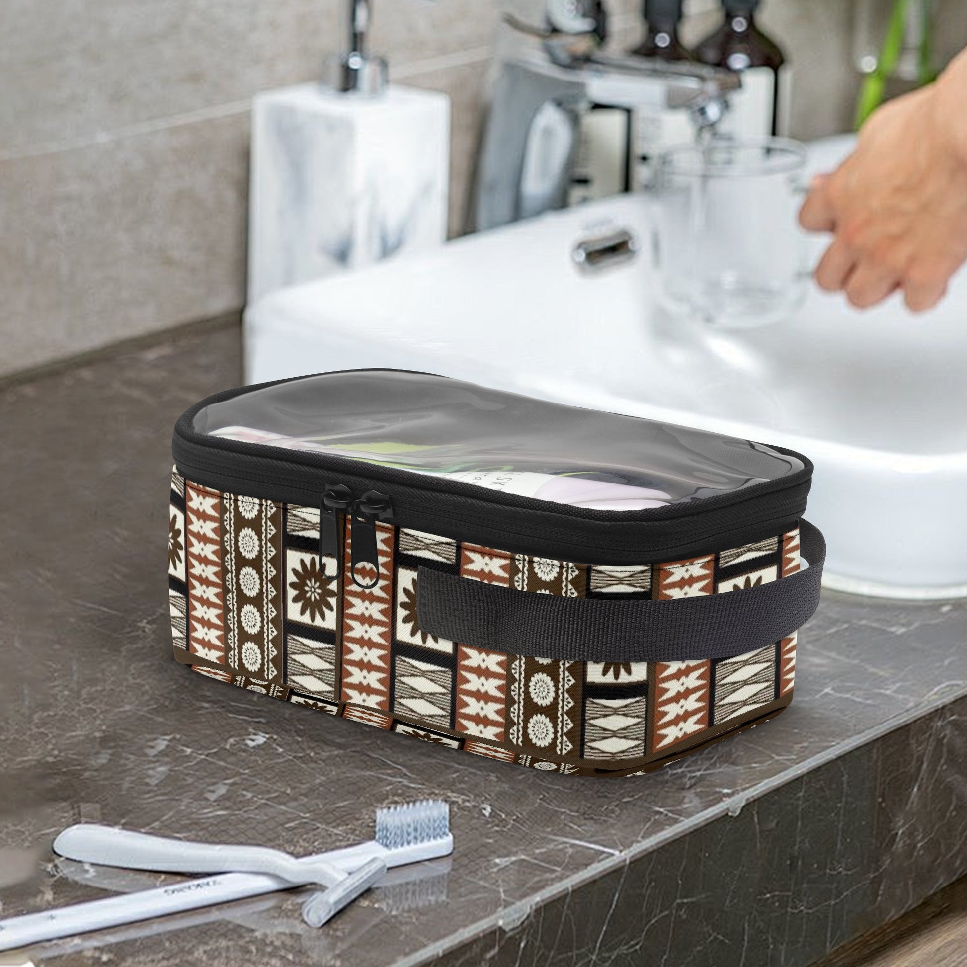 Masi 3 - Piece Clear Travel Toiletry Organizer Set - Knoxee