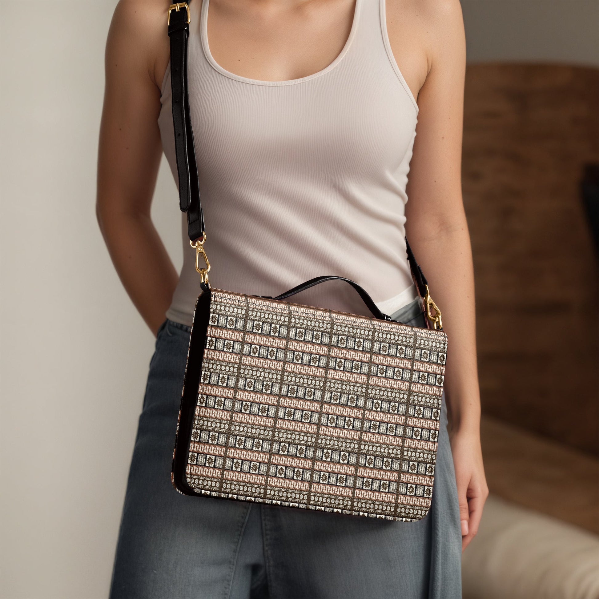 Masi Bible Cover with Adjustable Strap - Knoxee