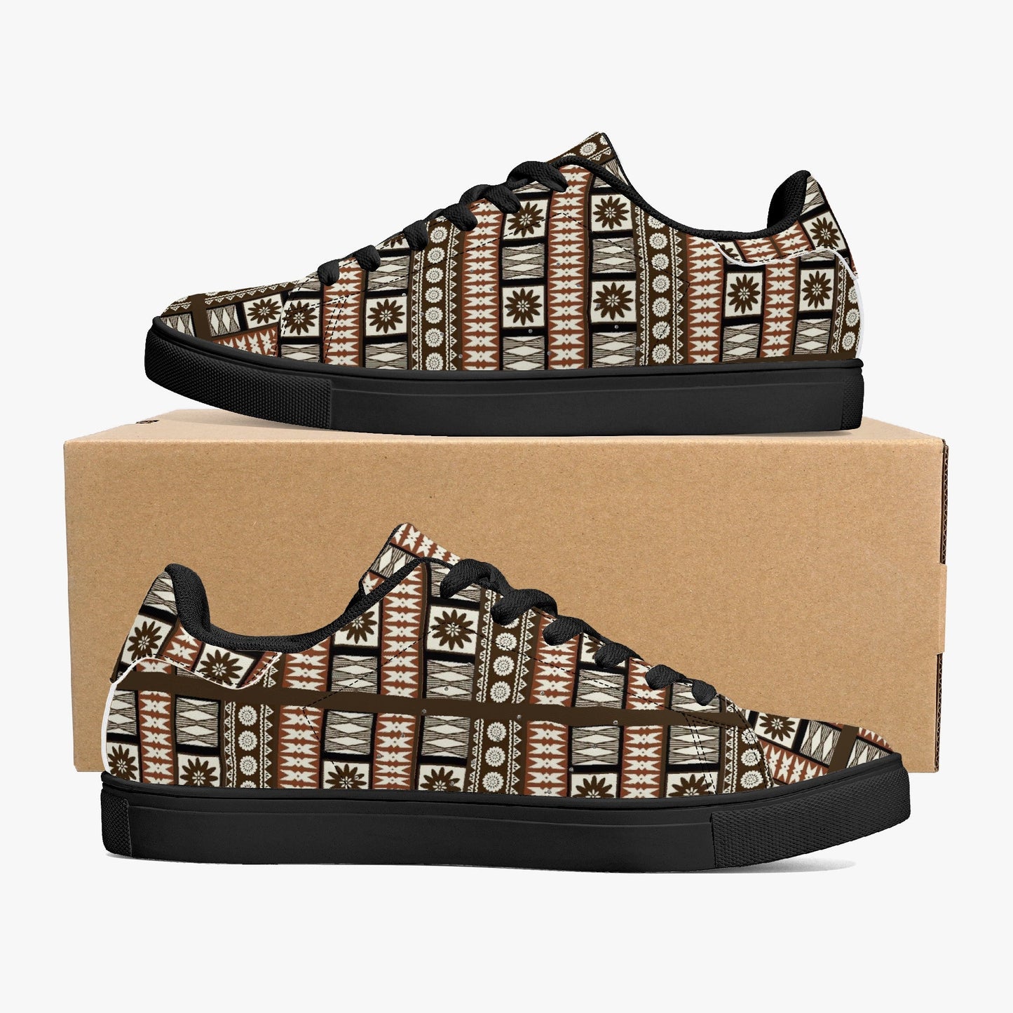 Masi Classic Low - Top Leather Sneakers - White/Black - Knoxee