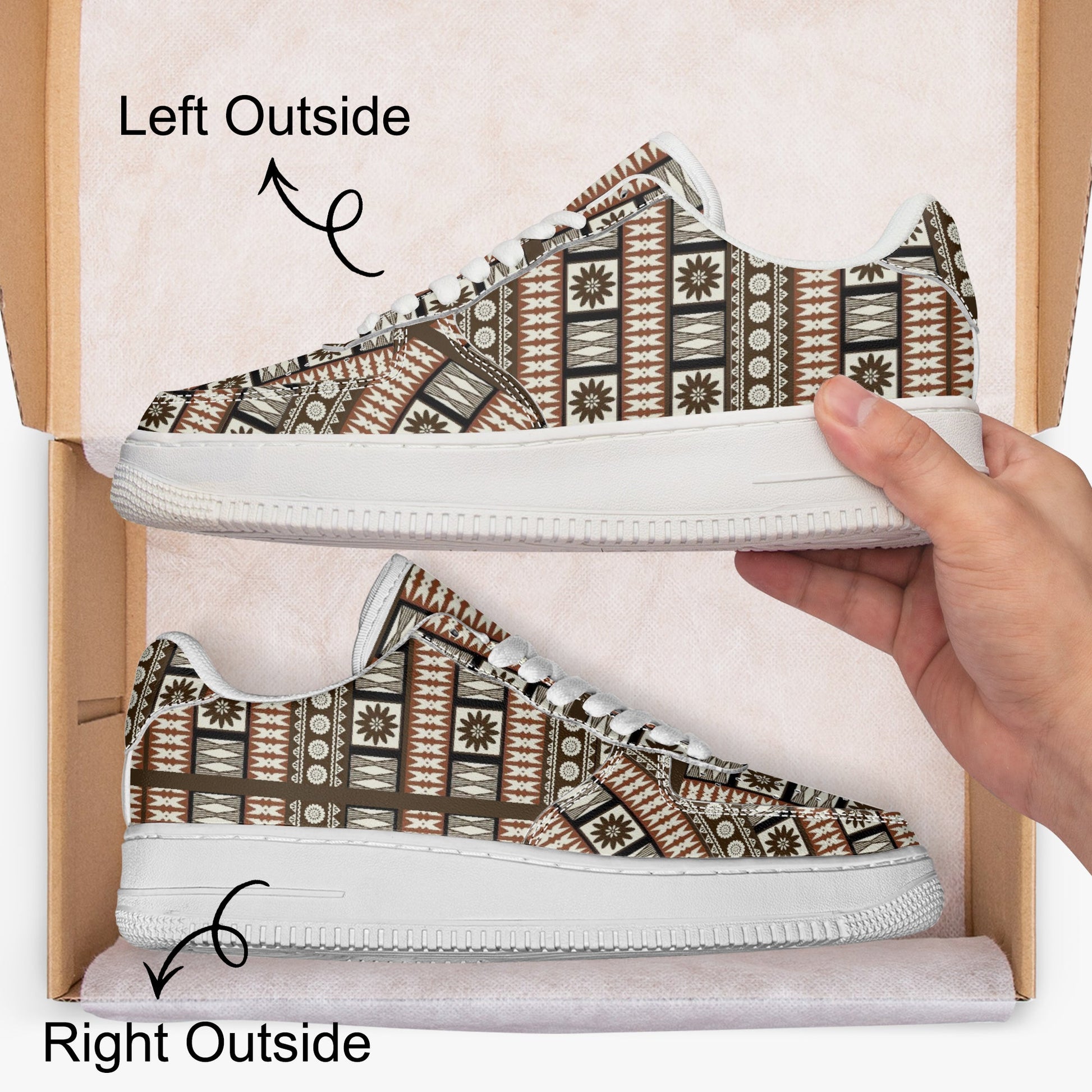 Masi Type 2 AF1 Low - Top Microfiber PU Leather Sports Sneakers - Knoxee