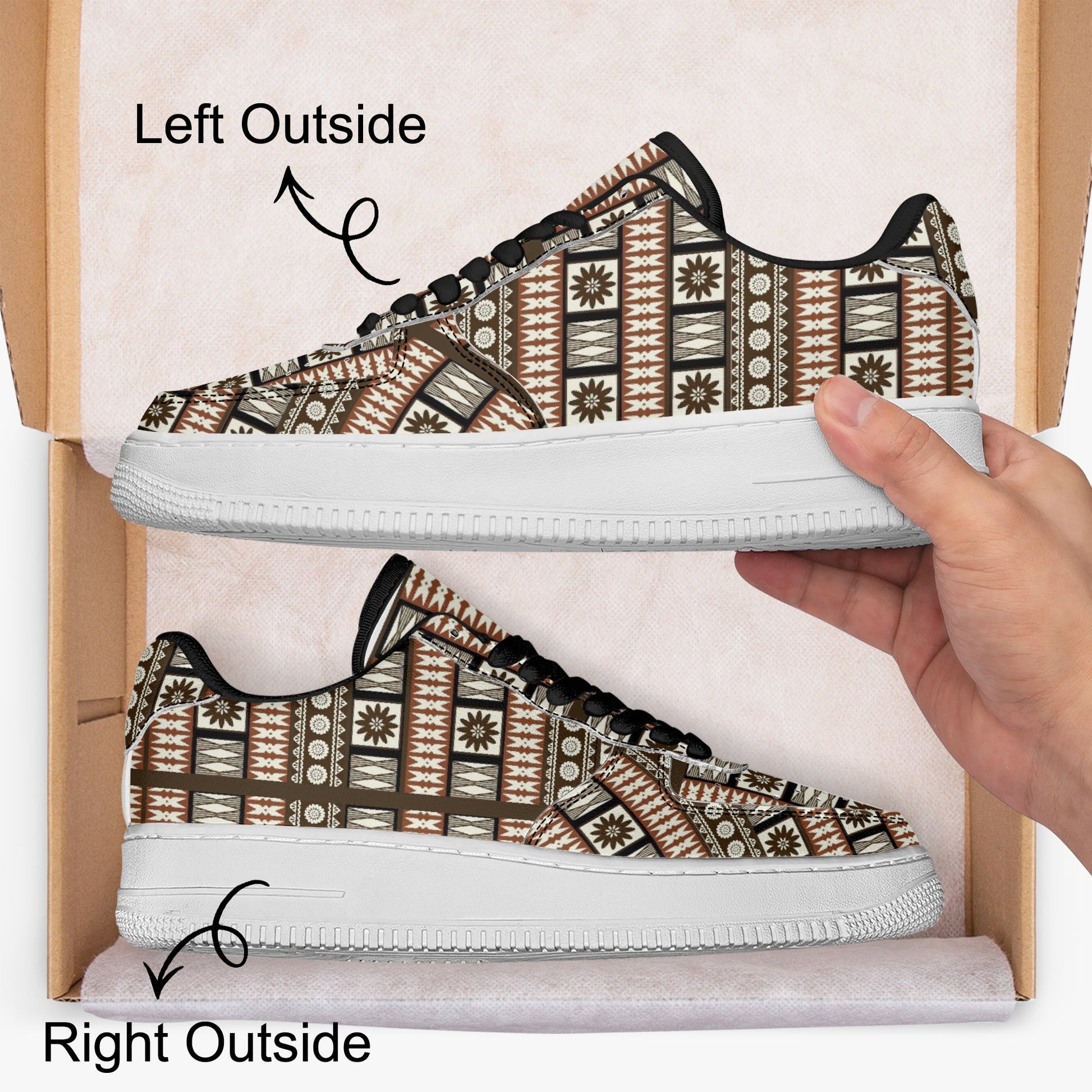 Masi Type 2 AF1 Low - Top Microfiber PU Leather Sports Sneakers - Knoxee