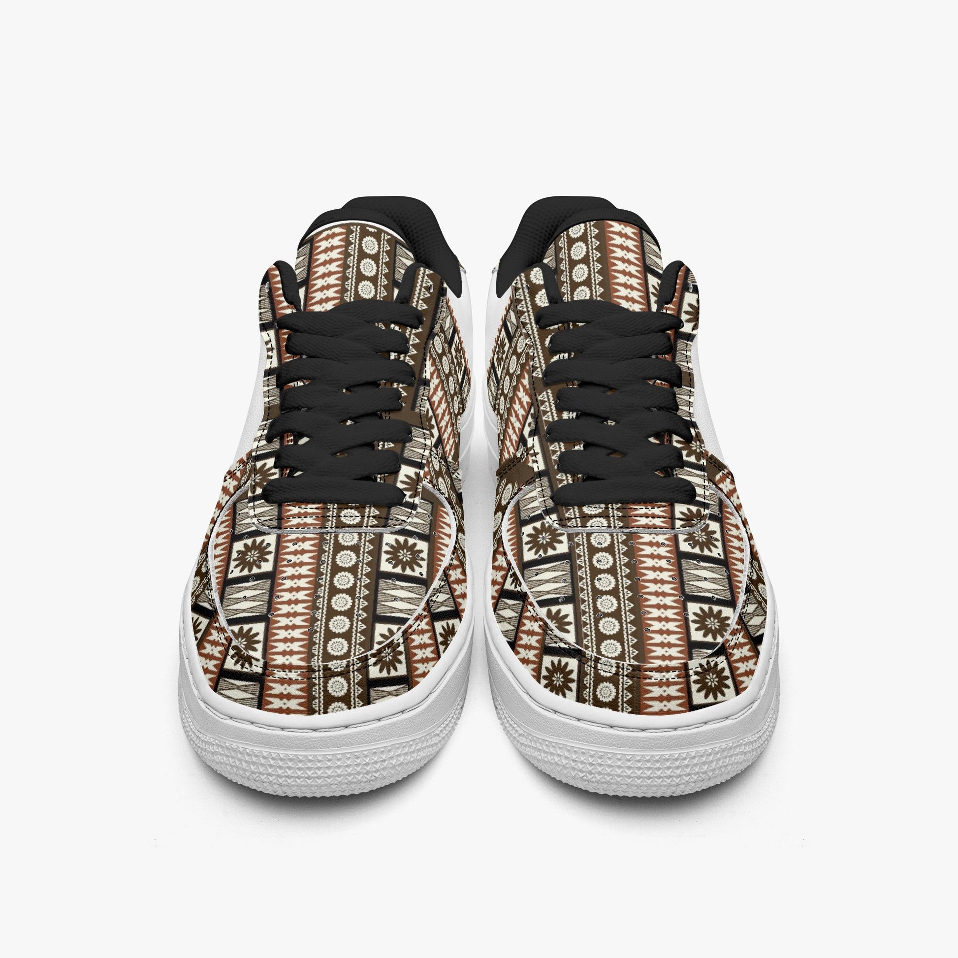 Masi Type 2 AF1 Low - Top Microfiber PU Leather Sports Sneakers - Knoxee