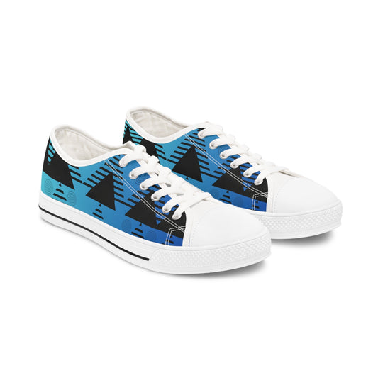 Ice Blue Women's Low Top Sneakers - Knoxee Tees