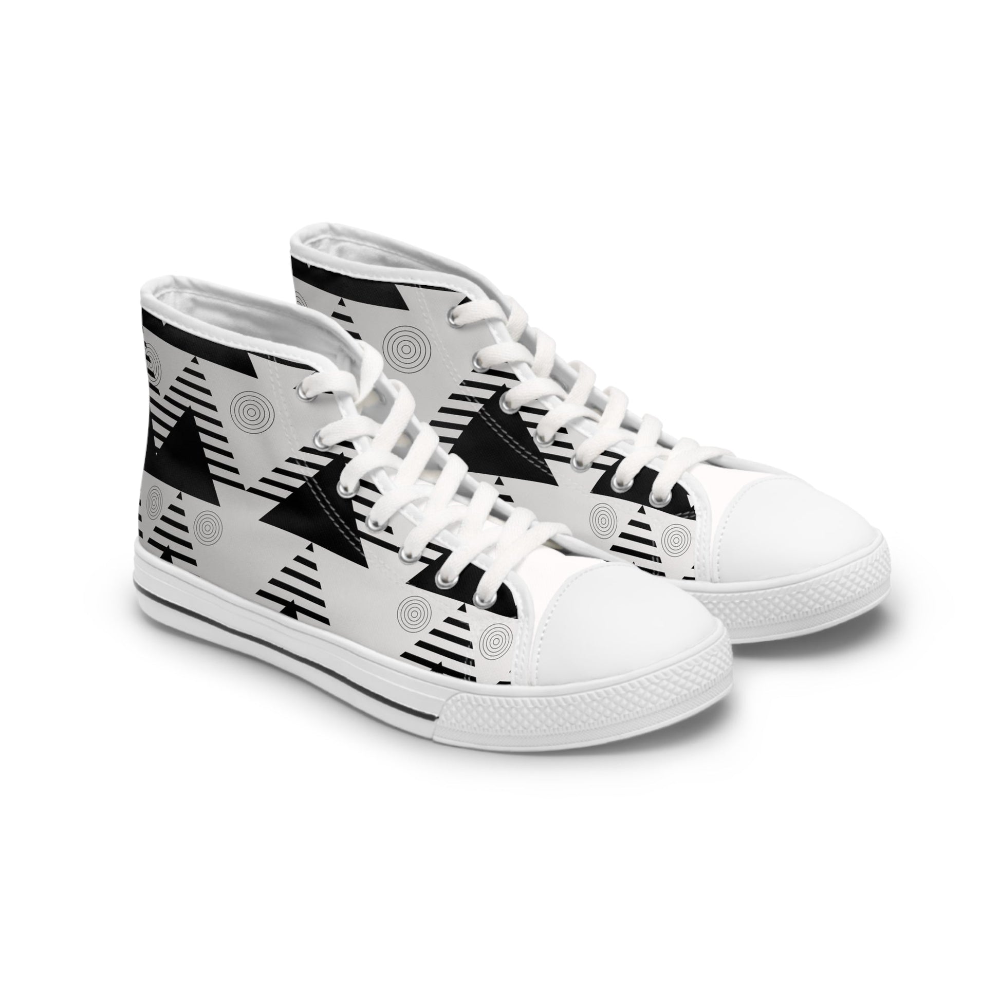 Ice Silver Women's High Top Sneakers - Knoxee Tees