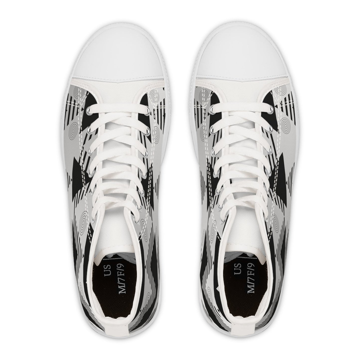 Ice Silver Women's High Top Sneakers - Knoxee Tees