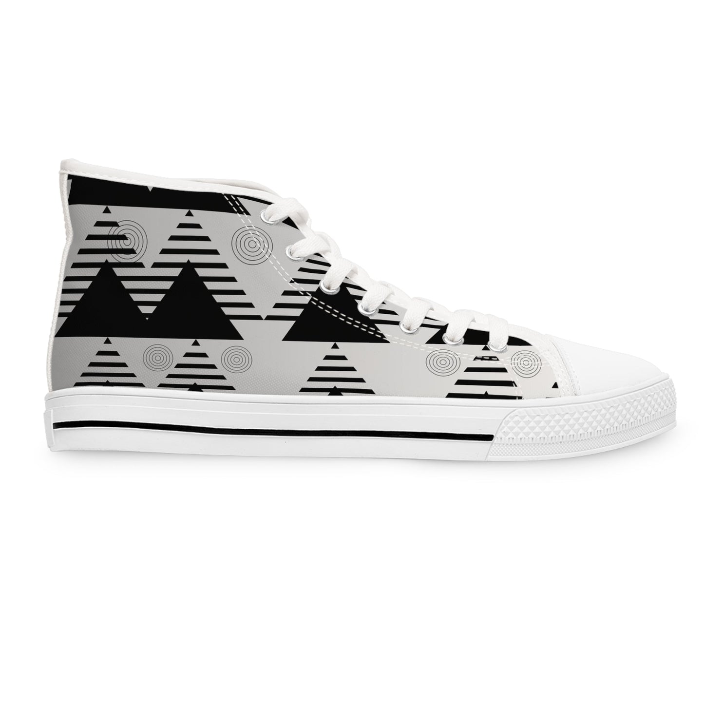 Ice Silver Women's High Top Sneakers - Knoxee Tees