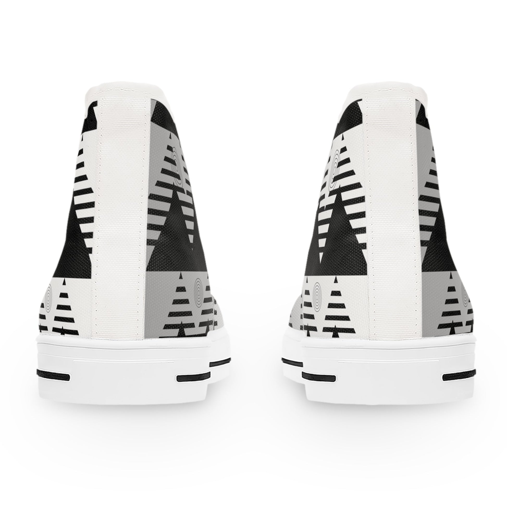 Ice Silver Women's High Top Sneakers - Knoxee Tees